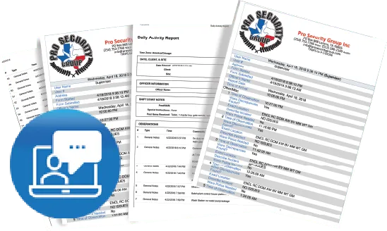 Electronic reports fanned out